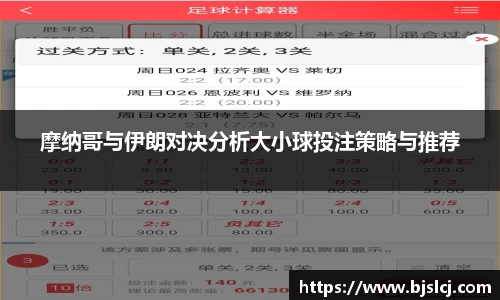 摩纳哥与伊朗对决分析大小球投注策略与推荐