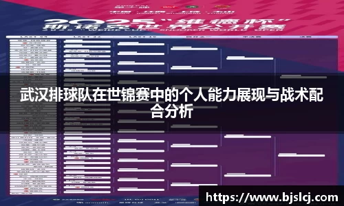 武汉排球队在世锦赛中的个人能力展现与战术配合分析